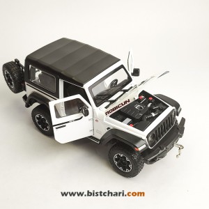 ماکت ماشین جیپ Jeep مدل Wrangler Rubicon رنگ سفید
