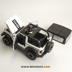ماکت ماشین جیپ Jeep مدل Wrangler Rubicon رنگ سفید