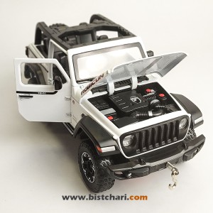 ماکت ماشین جیپ Jeep مدل Wrangler Rubicon رنگ سفید