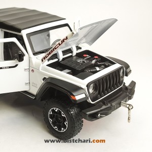 ماکت ماشین جیپ Jeep مدل Wrangler Rubicon رنگ سفید
