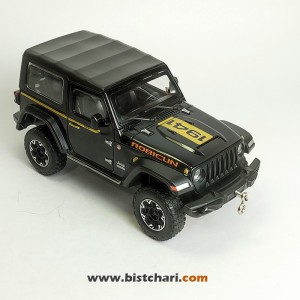 ماکت ماشین جیپ Jeep مدل Wrangler Rubicon رنگ مشکی