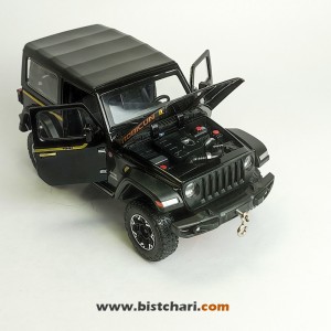 ماکت ماشین جیپ Jeep مدل Wrangler Rubicon رنگ مشکی
