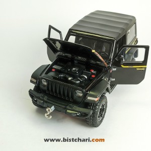 ماکت ماشین جیپ Jeep مدل Wrangler Rubicon رنگ مشکی