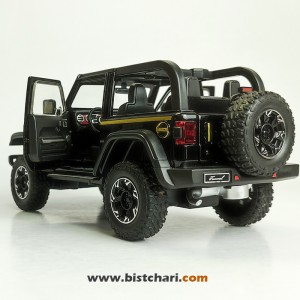 ماکت ماشین جیپ Jeep مدل Wrangler Rubicon رنگ مشکی