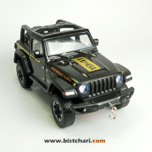 ماکت ماشین جیپ Jeep مدل Wrangler Rubicon رنگ مشکی