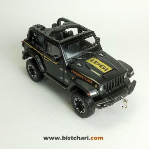 ماکت ماشین جیپ Jeep مدل Wrangler Rubicon رنگ مشکی