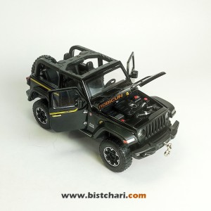 ماکت ماشین جیپ Jeep مدل Wrangler Rubicon رنگ مشکی