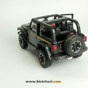 ماکت ماشین جیپ Jeep مدل Wrangler Rubicon رنگ مشکی