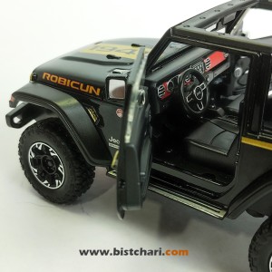 ماکت ماشین جیپ Jeep مدل Wrangler Rubicon رنگ مشکی