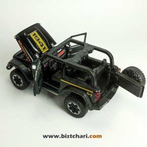 ماکت ماشین جیپ Jeep مدل Wrangler Rubicon رنگ مشکی