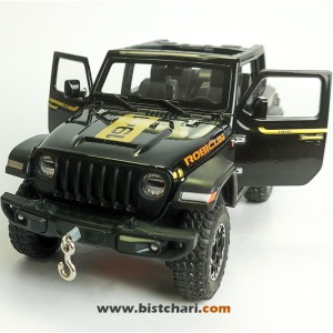ماکت ماشین جیپ Jeep مدل Wrangler Rubicon رنگ مشکی