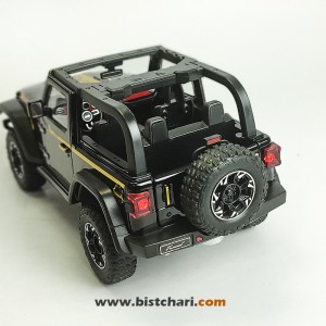 ماکت ماشین جیپ Jeep مدل Wrangler Rubicon رنگ مشکی