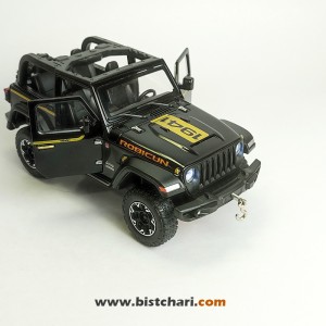 ماکت ماشین جیپ Jeep مدل Wrangler Rubicon رنگ مشکی