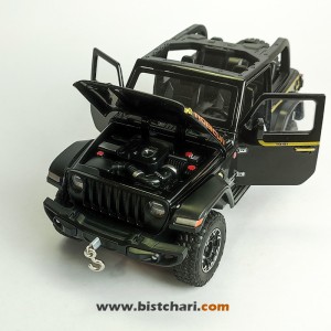 ماکت ماشین جیپ Jeep مدل Wrangler Rubicon رنگ مشکی