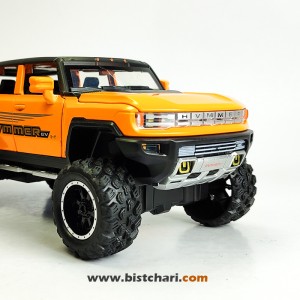 ماکت ماشین جی ام سی GMC مدل Hummer EV رنگ نارنجی