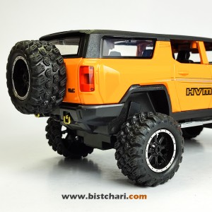 ماکت ماشین جی ام سی GMC مدل Hummer EV رنگ نارنجی