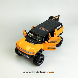 ماکت ماشین جی ام سی GMC مدل Hummer EV رنگ نارنجی