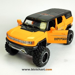 ماکت ماشین جی ام سی GMC مدل Hummer EV رنگ نارنجی