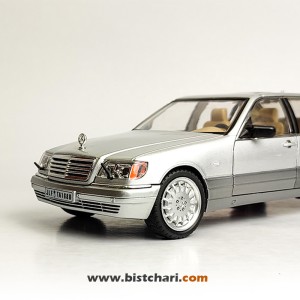 ماکت ماشین مرسدس بنز  Mercedes-Benz مدل S-Class W140 رنگ نقره ای