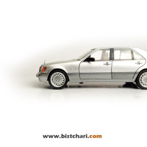 ماکت ماشین مرسدس بنز  Mercedes-Benz مدل S-Class W140 رنگ نقره ای