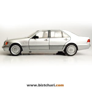 ماکت ماشین مرسدس بنز  Mercedes-Benz مدل S-Class W140 رنگ نقره ای