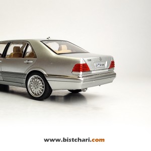 ماکت ماشین مرسدس بنز  Mercedes-Benz مدل S-Class W140 رنگ نقره ای