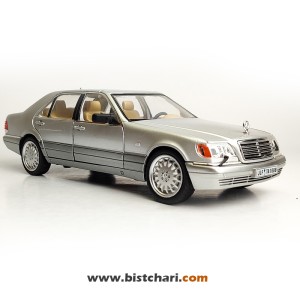 ماکت ماشین مرسدس بنز  Mercedes-Benz مدل S-Class W140 رنگ نقره ای