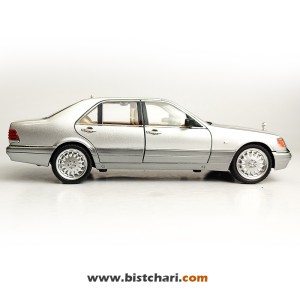 ماکت ماشین مرسدس بنز  Mercedes-Benz مدل S-Class W140 رنگ نقره ای