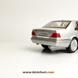 ماکت ماشین مرسدس بنز  Mercedes-Benz مدل S-Class W140 رنگ نقره ای