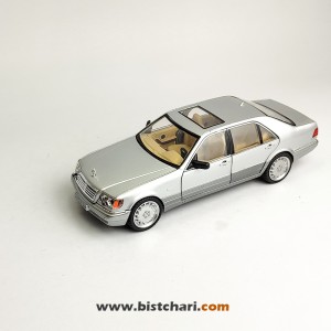 ماکت ماشین مرسدس بنز  Mercedes-Benz مدل S-Class W140 رنگ نقره ای