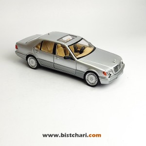 ماکت ماشین مرسدس بنز  Mercedes-Benz مدل S-Class W140 رنگ نقره ای