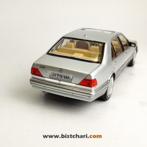 ماکت ماشین مرسدس بنز  Mercedes-Benz مدل S-Class W140 رنگ نقره ای