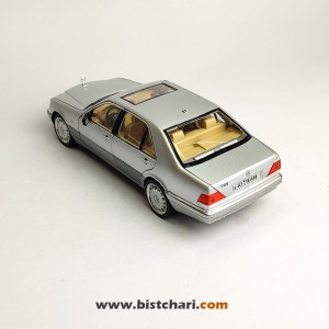 ماکت ماشین مرسدس بنز  Mercedes-Benz مدل S-Class W140 رنگ نقره ای