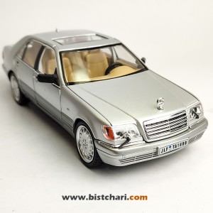 ماکت ماشین مرسدس بنز  Mercedes-Benz مدل S-Class W140 رنگ نقره ای