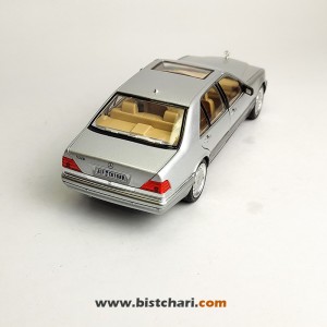 ماکت ماشین مرسدس بنز  Mercedes-Benz مدل S-Class W140 رنگ نقره ای