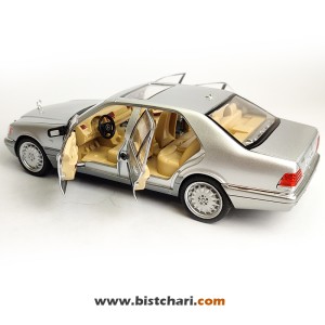 ماکت ماشین مرسدس بنز  Mercedes-Benz مدل S-Class W140 رنگ نقره ای