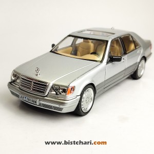 ماکت ماشین مرسدس بنز  Mercedes-Benz مدل S-Class W140 رنگ نقره ای
