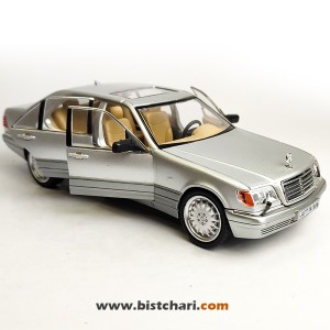 ماکت ماشین مرسدس بنز  Mercedes-Benz مدل S-Class W140 رنگ نقره ای