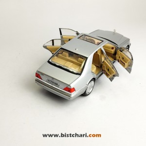 ماکت ماشین مرسدس بنز  Mercedes-Benz مدل S-Class W140 رنگ نقره ای