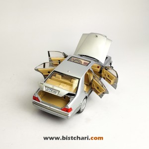 ماکت ماشین مرسدس بنز  Mercedes-Benz مدل S-Class W140 رنگ نقره ای