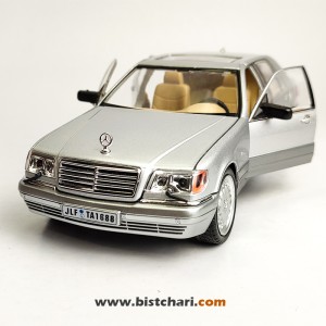 ماکت ماشین مرسدس بنز  Mercedes-Benz مدل S-Class W140 رنگ نقره ای