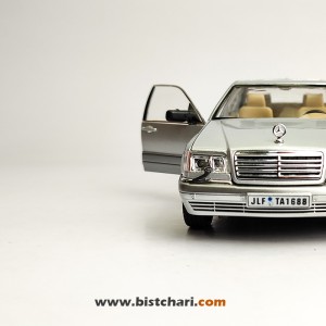 ماکت ماشین مرسدس بنز  Mercedes-Benz مدل S-Class W140 رنگ نقره ای