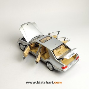 ماکت ماشین مرسدس بنز  Mercedes-Benz مدل S-Class W140 رنگ نقره ای