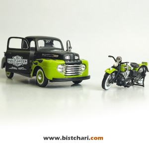 ماکت ماشین فورد Ford مدل F-1 رنگ مشکی/سبز