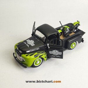 ماکت ماشین فورد Ford مدل F-1 رنگ مشکی/سبز