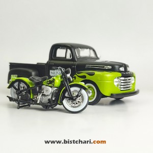 ماکت ماشین فورد Ford مدل F-1 رنگ مشکی/سبز