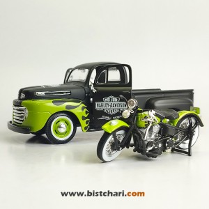 ماکت ماشین فورد Ford مدل F-1 رنگ مشکی/سبز