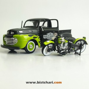 ماکت ماشین فورد Ford مدل F-1 رنگ مشکی/سبز