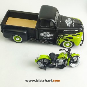 ماکت ماشین فورد Ford مدل F-1 رنگ مشکی/سبز