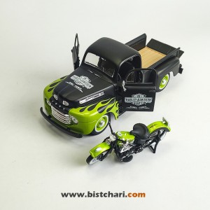 ماکت ماشین فورد Ford مدل F-1 رنگ مشکی/سبز